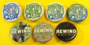 リワインド渋谷店&渋谷ヨーヨークラブ 缶バッジ